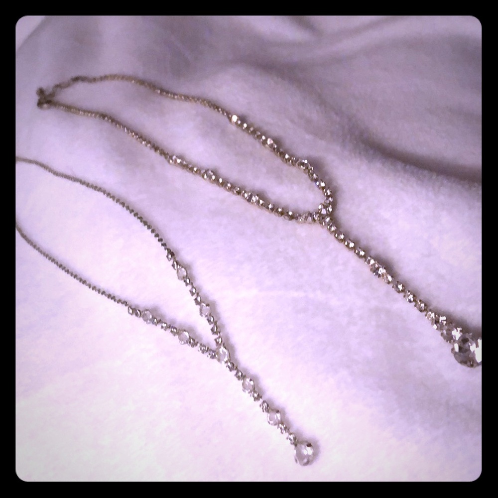 Two CZ formal necklaces.